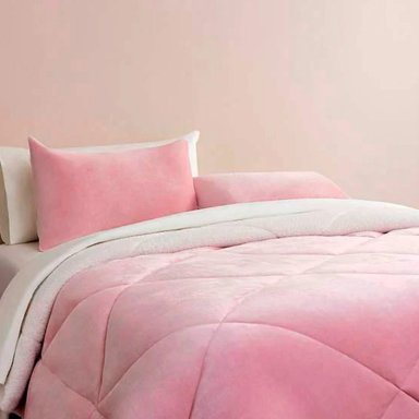 PLUMÓN RIPLEY HOME SHERPA FRANELA 1.5 PLAZAS PALO ROSA - 2