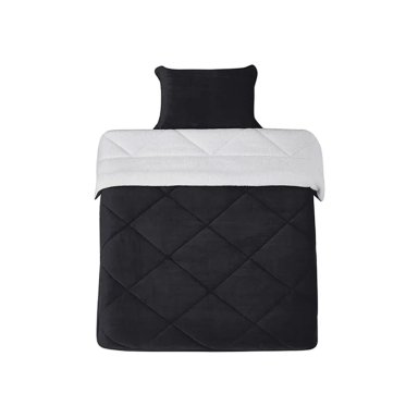 PLUMÓN RIPLEY HOME SHERPA FRANELA 2 PLAZAS NEGRO - 2