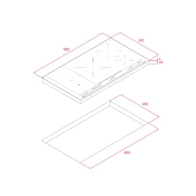 ENCIMERA ELÉCTRICA TEKA 5 PLATOS IBF 95 G1 - 9