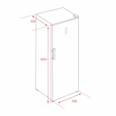 REFRIGERADOR MONOPUERTA TEKA RSL 75640 362L NO FROST GRIS - 9