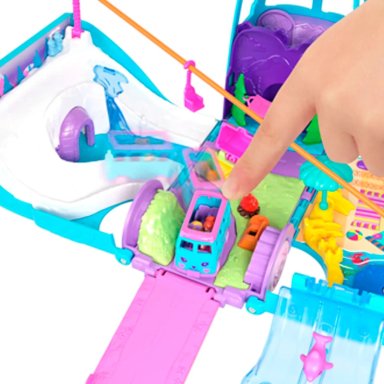 POLLY POCKET SET DE JUEGO AVENTURA SOBRE RUEDAS CON MASCOTAS - 3