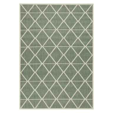 ALFOMBRA ELEMENTS & CO ROMBOS TURQUESA 200X290 - 1
