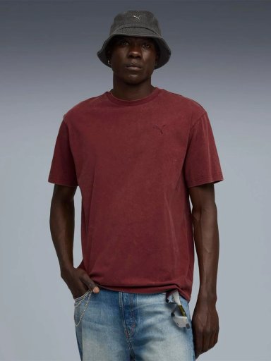 POLERA HOLGADA MANGA CORTA HOMBRE PUMA ESSENTIALS ELEVATED WASH - 1