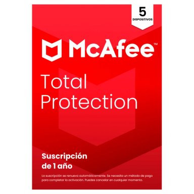 MCAFEE ANTIVIRUS TOTAL PROTECCIÓN 5 DISPOSITIVOS 1 AÑO - 2