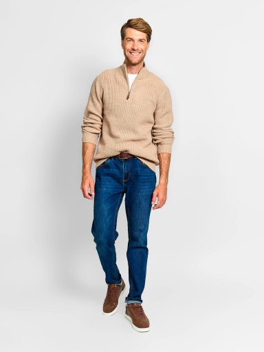 SWEATER HOMBRE KENNETH STEVENS HALF ZIPPER - 4
