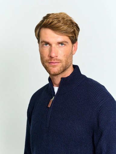 SWEATER HOMBRE KENNETH STEVENS HALF ZIPPER - 3