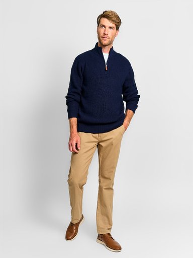 SWEATER HOMBRE KENNETH STEVENS HALF ZIPPER - 4