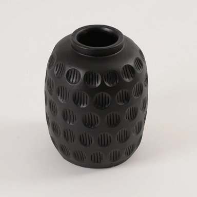 JARRÓN DECORATIVO RIPLEY HOME CÍRCULOS LÍNEAS NEGRO - 3