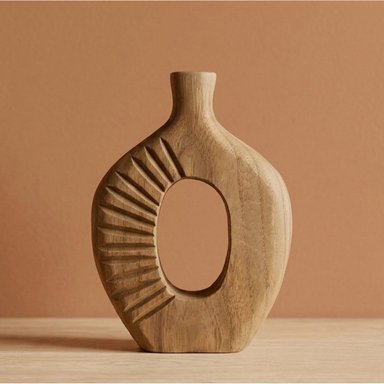 FLORERO DECORATIVO RIPLEY HOME MADERA MOK - 1