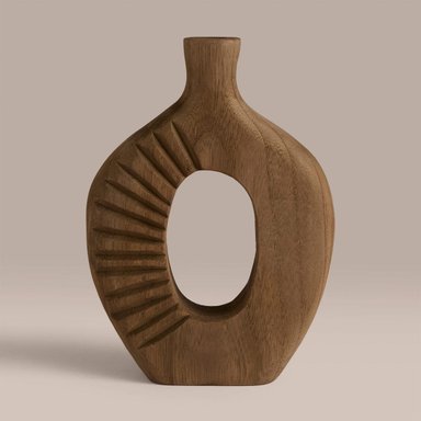 FLORERO DECORATIVO RIPLEY HOME MADERA MOK - 2