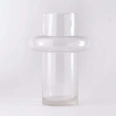 FLORERO DECORATIVO RIPLEY HOME DONUT NEUTROS VIDRIO - 1