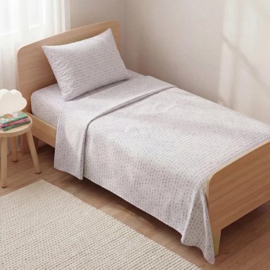 JUEGO DE SÁBANAS RIPLEY HOME ESTAMPADA POLAR KIDS 1.5 PLAZAS HUELLAS - 1