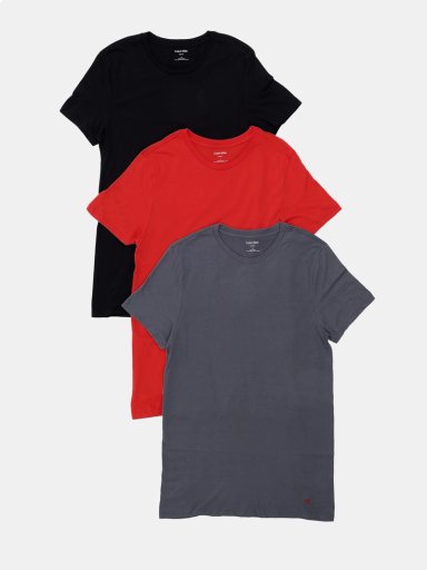 PACK X3 CAMISETA HOMBRE CALVIN KLEIN ALGODÓN  - 1