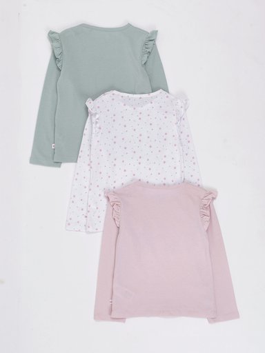 PACK X3 POLERA MANGA LARGA NIÑA BABY HARVEST - 2