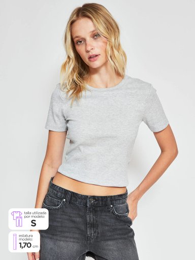 POLERA MUJER ONLY ALGODÓN  - 1