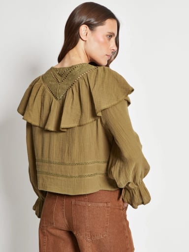 BLUSA MUJER TATIENNE ALGODÓN VUELO GRANDE - 2