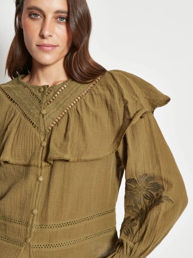 BLUSA MUJER TATIENNE ALGODÓN VUELO GRANDE - 3