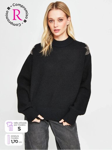 SWEATER MUJER BARBADOS APLICACIONES - 1