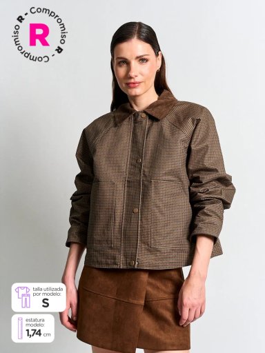 CHAQUETA MUJER MARQUIS ALGODÓN CUELLO COTELÉ - 1