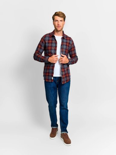 CAMISA HOMBRE REGATTA ALGODÓN MANGA LARGA FRANELA - 4