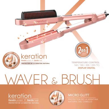 ONDULADOR DE PELO GAMA WAVER & BRUSH ANTI FRIZZ  - 6
