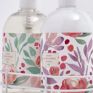 DÚO CUIDADO DE MANOS BODY SECRET LOCIÓN+JABÓN STRAWBERRY 500ML+500ML - 5