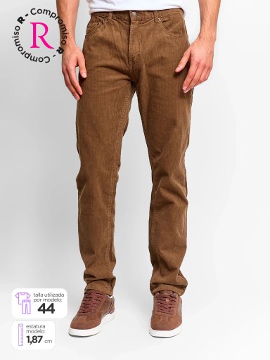 PANTALÓN HOMBRE KENNETH STEVENS ALGODÓN COTELÉ - 1