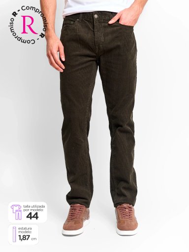 PANTALÓN HOMBRE KENNETH STEVENS ALGODÓN COTELÉ - 1