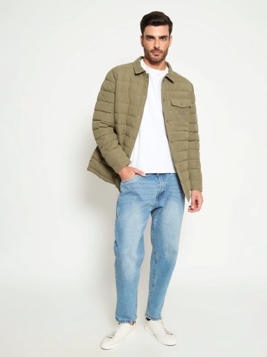 CHAQUETA HOMBRE HALF CUELLO CAMISERO - 4