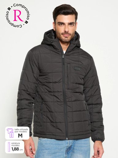 PARKA HOMBRE HALF CUADROS - 1