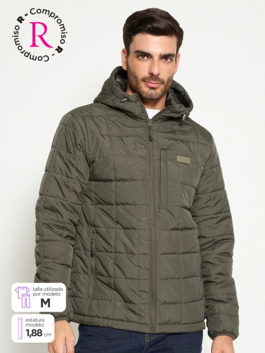 PARKA HOMBRE HALF CUADROS - 1