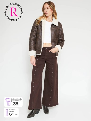 JEANS MUJER BARBADOS ALGODÓN WIDE LEG - 1