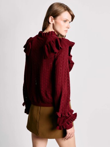 SWEATER MUJER MARQUIS RUCHAS DESAGUJADAS - 2
