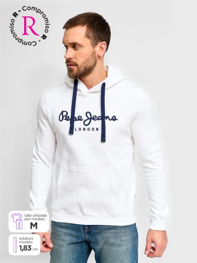 POLERÓN HOMBRE PEPE JEANS ALGODÓN BÁSICO CAPUCHA - 1