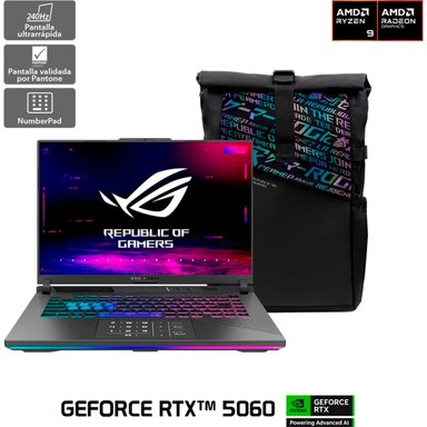 NOTEBOOK ASUS ROG STRIX G16 AMD RYZEN 9 16GB RAM 1TB SSD NVIDIA RTX 5060 16” - 2