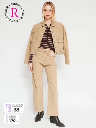 PANTALÓN MUJER PEPE JEANS ALGODÓN COTELÉ - 1