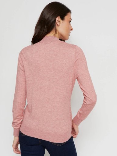 SWEATER MUJER CACHAREL CUELLO MOCK MANGA LARGA TEXTURA - 2