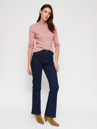 SWEATER MUJER CACHAREL CUELLO MOCK MANGA LARGA TEXTURA - 4