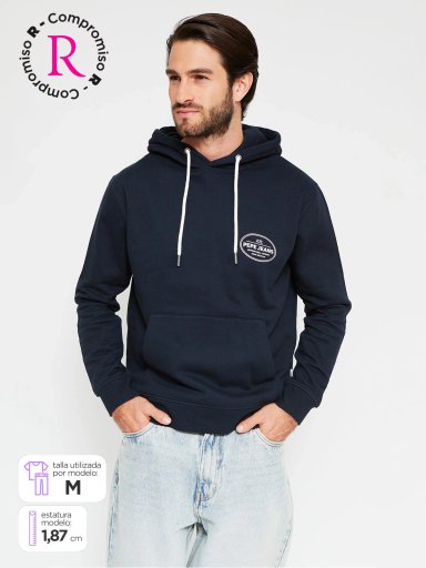 POLERÓN HOMBRE PEPE JEANS ALGODÓN CAPUCHA ESTAMPADO - 1