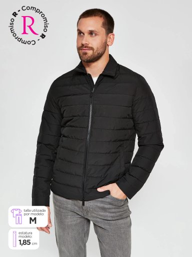PARKA HOMBRE CACHAREL PLUMA CUELLO CAMISERO - 1
