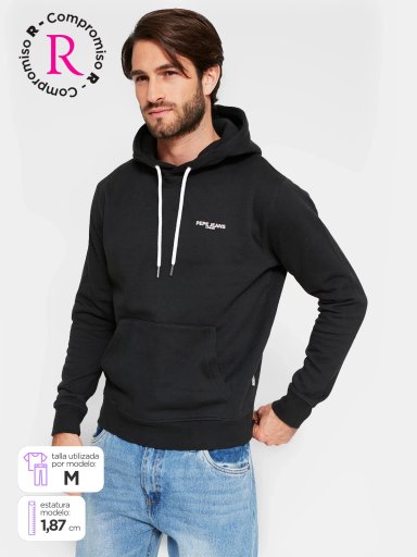 POLERÓN HOMBRE PEPE JEANS ALGODÓN CAPUCHA ESTAMPADO - 1