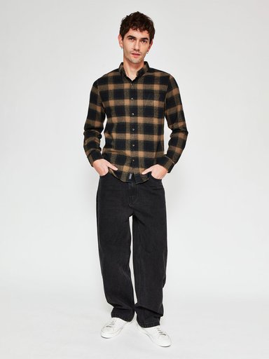 CAMISA HOMBRE BARBADOS ALGODÓN MANGA LARGA FRANELA - 4