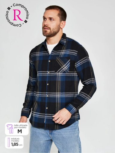 CAMISA HOMBRE CLOUDBREAK MANGA LARGA FRANELA - 1