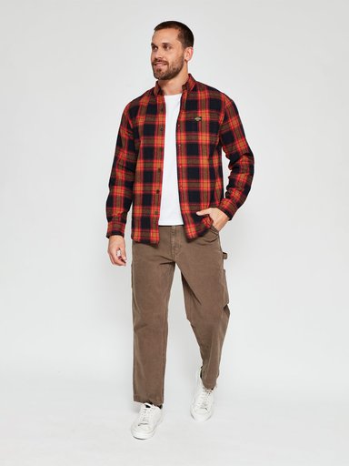 CAMISA HOMBRE ROBERT LEWIS MANGA LARGA FRANELA - 4