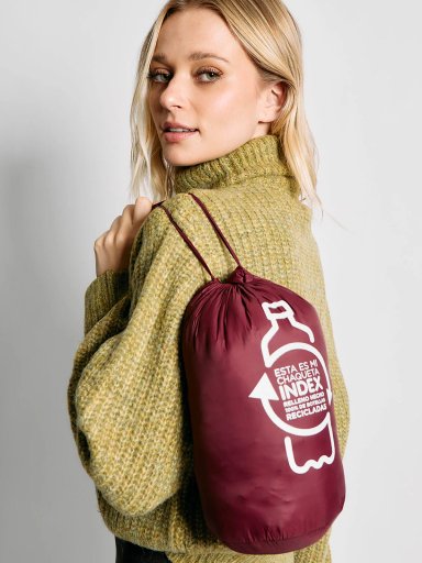 PARKA MUJER INDEX CORTA CON GORRO - 4