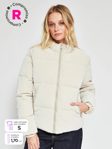 PARKA MUJER INDEX CORTA EFECTO PEACHY - 1