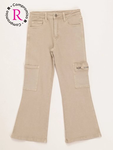 JEANS NIÑA HARVEST FLARE CARGO - 1