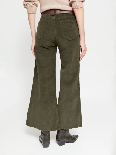 PANTALÓN MUJER TATIENNE ALGODÓN WIDE LEG COTELÉ - 3