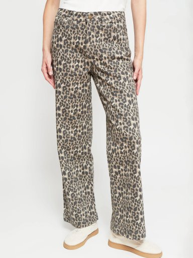 JEANS MUJER AZIZ ALGODÓN REGULAR ANIMAL PRINT - 2