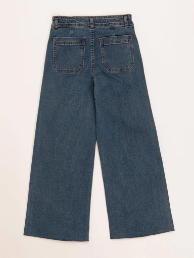 JEANS NIÑA HARVEST WIDE TACHAS - 4